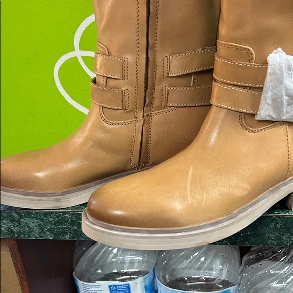 Sam Edelman Over-the-Knee Riding Boots in Tan - Picture 4 of 6